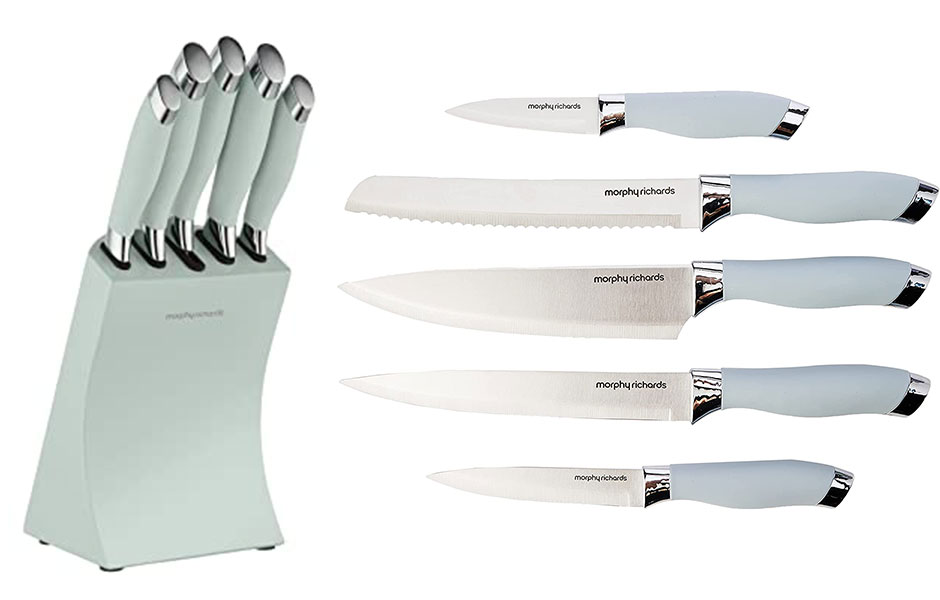 5 چاقوی بسیار کاربردی و پایه شیک فولادی